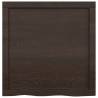 Dark Brown Solid Wood Bathroom Countertop 60x60 cm - HipoMarket