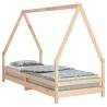 Kids Bed Frame 80x200 cm Solid Wood Pine | Hipomarket