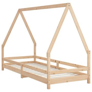 Kids Bed Frame 80x200 cm Solid Wood Pine | Hipomarket