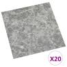 Self-Adhesive PVC Flooring Planks - Concrete Grey - 20 pcs