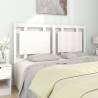 Bed Headboard White 145.5x4x100 cm Solid Pine Wood Colour white Size 145.5 x 100 cm Quantity in Package 1 