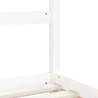 Kids Bed Frame White 90x190 cm - Solid Wood Pine