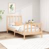 Bed Frame Solid Wood Pine 100x200 cm Colour natural Size 100 x 200 cm 