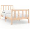 Bed Frame Solid Wood Pine 100x200 cm - Modern Design