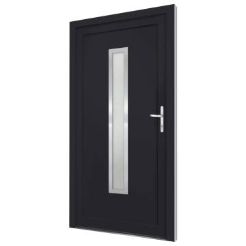 Anthracite PVC Front Door – Stylish & Secure | 88x200 cm