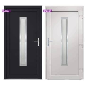 Anthracite PVC Front Door – Stylish & Secure | 88x200 cm