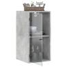 Elegant Wall Cabinet with Glass Doors - Concrete Grey (35x37x68.5 cm)