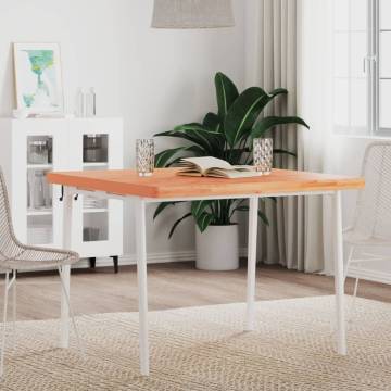 Square Solid Wood Beech Table Top - 90x90x4 cm | HipoMarket