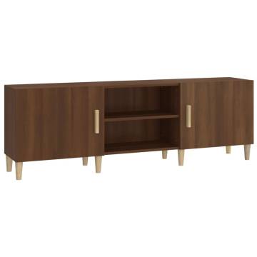 Stylish Brown Oak TV Cabinet - 150x30x50 cm | Hipo Market