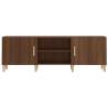 Stylish Brown Oak TV Cabinet - 150x30x50 cm | Hipo Market