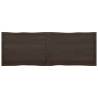 Solid Wood Live Edge Table Top - Dark Brown | HipoMarket