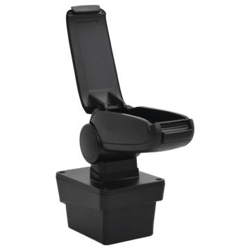 Car Armrest Black 17x40x(31-49) cm - Stylish Storage Solution