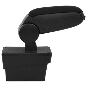 Car Armrest Black 17x40x(31-49) cm - Stylish Storage Solution