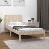 Bed Frame Solid Wood Pine 100x200 cm Colour natural Size 100 x 200 cm 