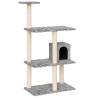 Luxury Cat Tree with Sisal Scratching Posts - Light Grey 119 cm