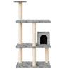 Luxury Cat Tree with Sisal Scratching Posts - Light Grey 119 cm