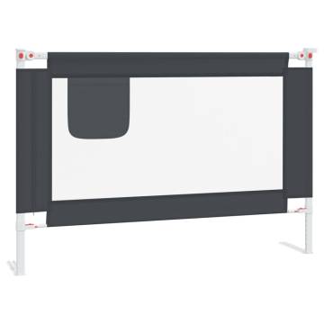 Toddler Safety Bed Rail Dark Grey 100x25 cm | Hipomarket