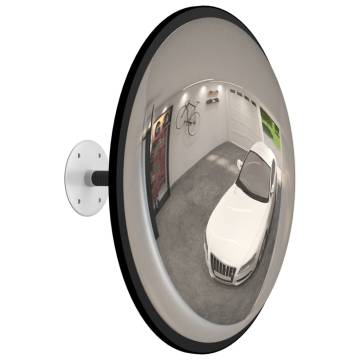 Indoor Convex Traffic Mirror Black Ø40 cm Acrylic - Safety & Security