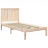 Solid Wood Pine Bed Frame 75x190 cm Small Single | Hipomarket