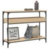 Console Table with Shelf Sonoma Oak 100x29x75cm Engineered Wood Colour sonoma oak Quantity in Package 1 Length 100 cm 