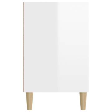 Shoe Cabinet High Gloss White 102x36x60 cm - Stylish Storage