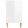 Shoe Cabinet High Gloss White 102x36x60 cm - Stylish Storage