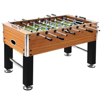 Football Table Steel 60kg - Light Brown & Black | Hipomarket