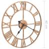 Stunning Golden Metal Wall Clock - 40 cm | HipoMarket