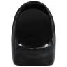 Wall Hung Urinal with Flush Valve - Premium Ceramic Black