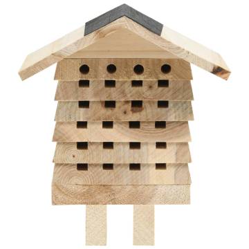 Bee Hotel Solid Firwood - Enhance Your Garden for Solitary Bees