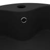 Luxury Matt Black Wash Basin 36x13 cm - Chic Ceramic Design