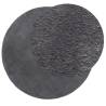 Soft Washable Anthracite Rug HUARTE Ø 80 cm for Cozy Living Space