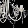 Elegant Crystal Pendant Ceiling Lamp - 5 Bulb Chandelier