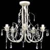 Elegant Crystal Pendant Ceiling Lamp - 5 Bulb Chandelier