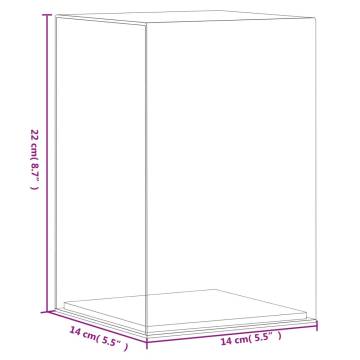 Transparent Acrylic Display Box - 14x14x22 cm | HipoMarket