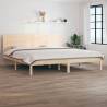 Bed Frame Solid Wood Pine 200x200 cm Colour natural Size 200 x 200 cm 