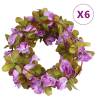 Artificial Flower Garlands 6 pcs Light Purple 250 cm Colour light purple 