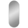 Elegant Silver Oval Wall Mirror - 50x20 cm | Hipo Market