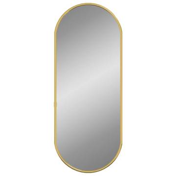 Wall Mirror Gold 50x20 cm Oval - Stylish Home Decor