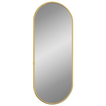 Wall Mirror Gold 50x20 cm Oval - Stylish Home Decor