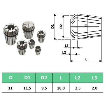 ER11 Collets 13 pcs Turning Tool Set - High Precision Steel