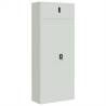 File Cabinet Light Grey 90x40x220 cm - Durable Steel Storage