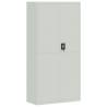 File Cabinet Light Grey 90x40x220 cm - Durable Steel Storage