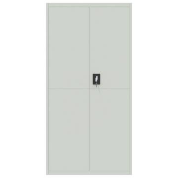 File Cabinet Light Grey 90x40x220 cm - Durable Steel Storage