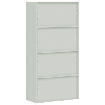 File Cabinet Light Grey 90x40x220 cm - Durable Steel Storage