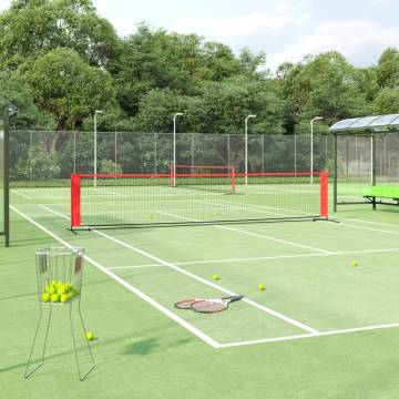 Tennis Net Black and Red 500x100x87 cm - Durable Polyester