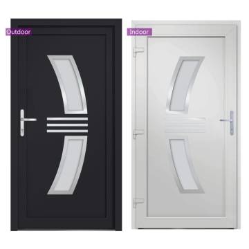 Front Door Anthracite 108x200 cm PVC - Stylish & Secure