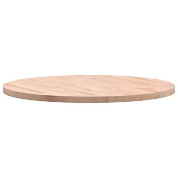 Round Solid Wood Beech Table Top Ø70x2.5 cm | HipoMarket