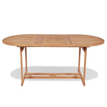 Garden Table 180x90 cm - Solid Teak Wood | HipoMarket