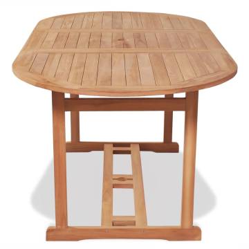 Garden Table 180x90 cm - Solid Teak Wood | HipoMarket